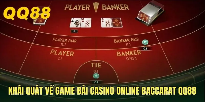 Khái quát về game bài casino online Baccarat QQ88